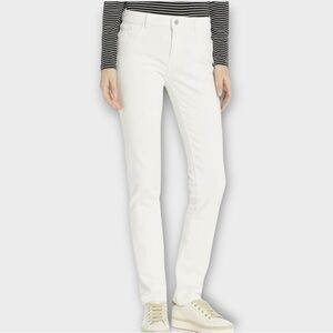 DL1961 Coco Mid-Rise Curvy Straight Jeans in Milk Women's Size 26